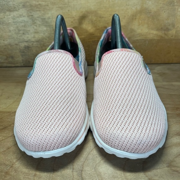 Skechers Goga Mat Ultra Go Womens Sz 9 Slip On Shoes Sneakers Light Pink 124788 - Picture 2 of 8